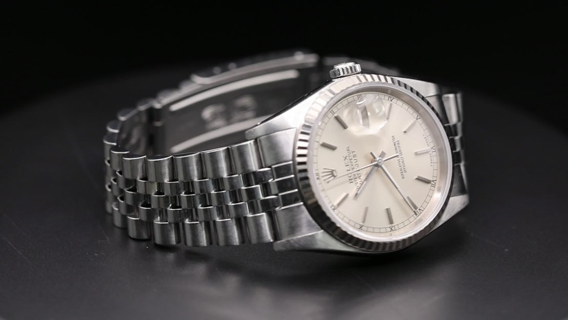 Load video: Datejust 16234 'Silver'