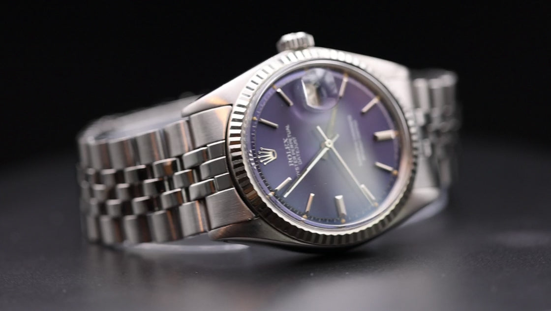 Video laden: Datejust 'purple dial'