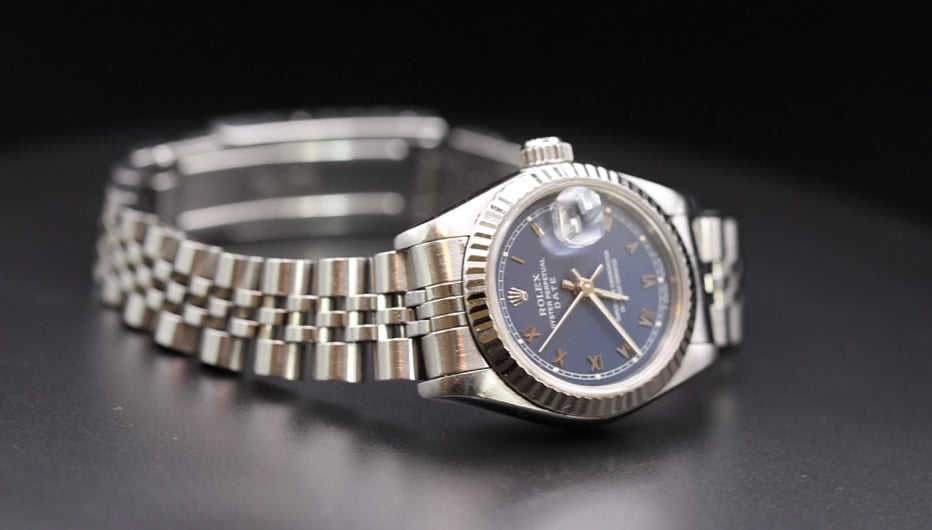 Video laden: Lady Datejust 'Blue Roman'